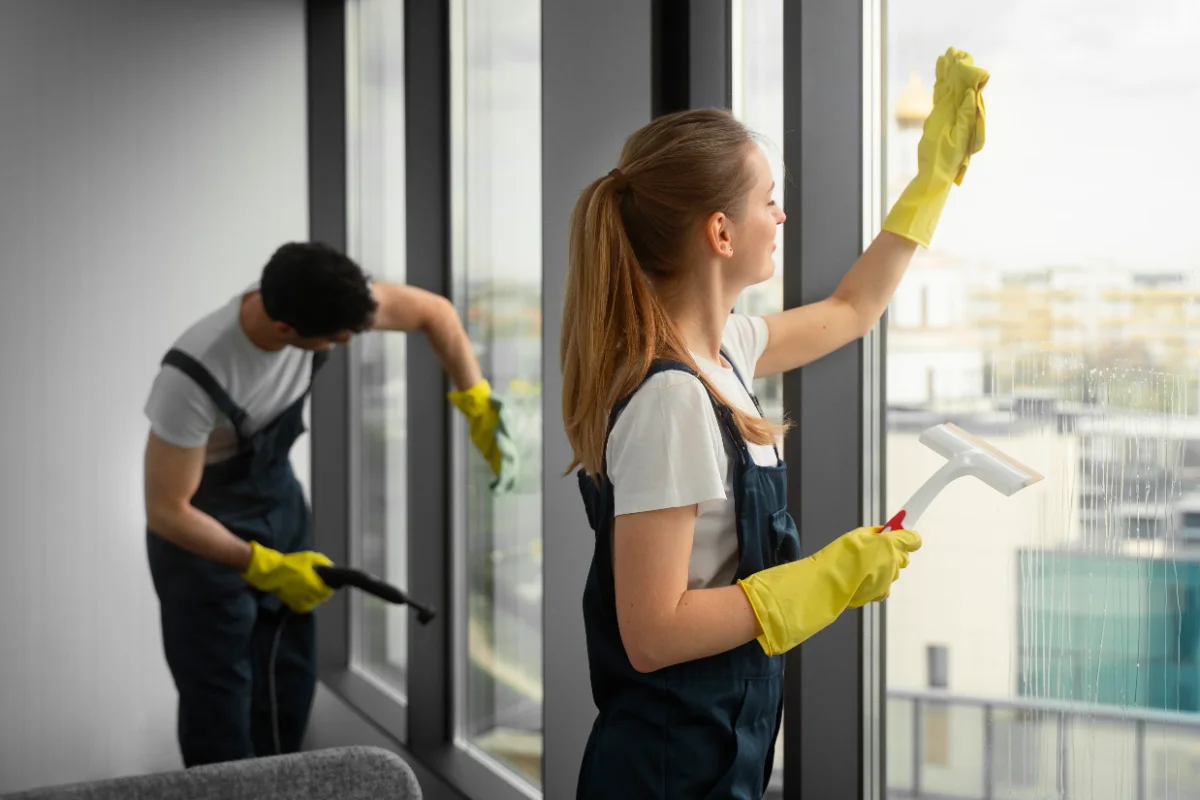 Fensterreinigung in Hamburg für Bürogebäude und Glasfassaden durch Clean-Day Gebäudereinigung Hamburg